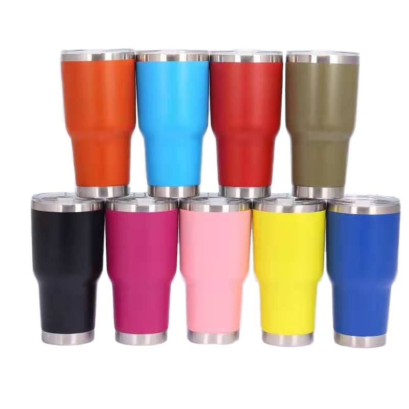 Custom Logo 20oz 30oz Insulated Travel Mug Stainless Steel Travel Cup with Lid Promotional Metal Tumbler