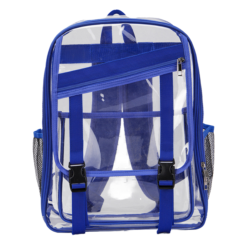Custom Logo Promotional Wholesale PVC Transparent Swim Travel Fashion Unique Clear Waterproof Kids Backpacks for Men