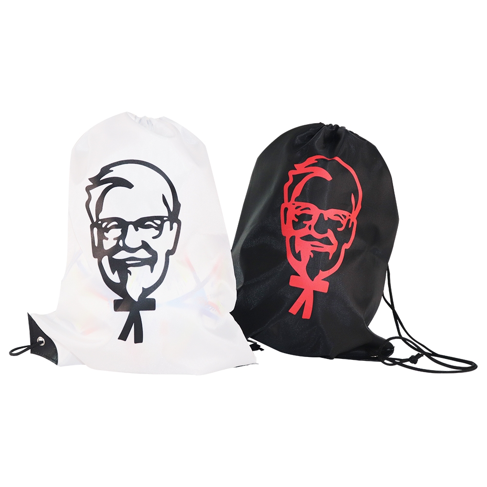 Polyester Draw String Sports Backpack Bag Waterproof Custom Logo Promotional Fitness Drawstring Bags Business Gift Set