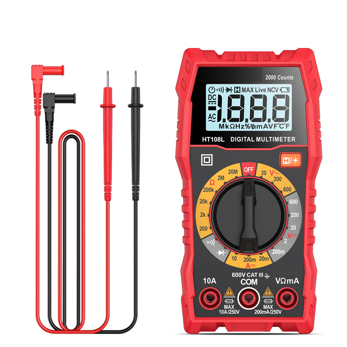RS108L Basic Multi Tester Electrical Meter Digital Multimeter Tool