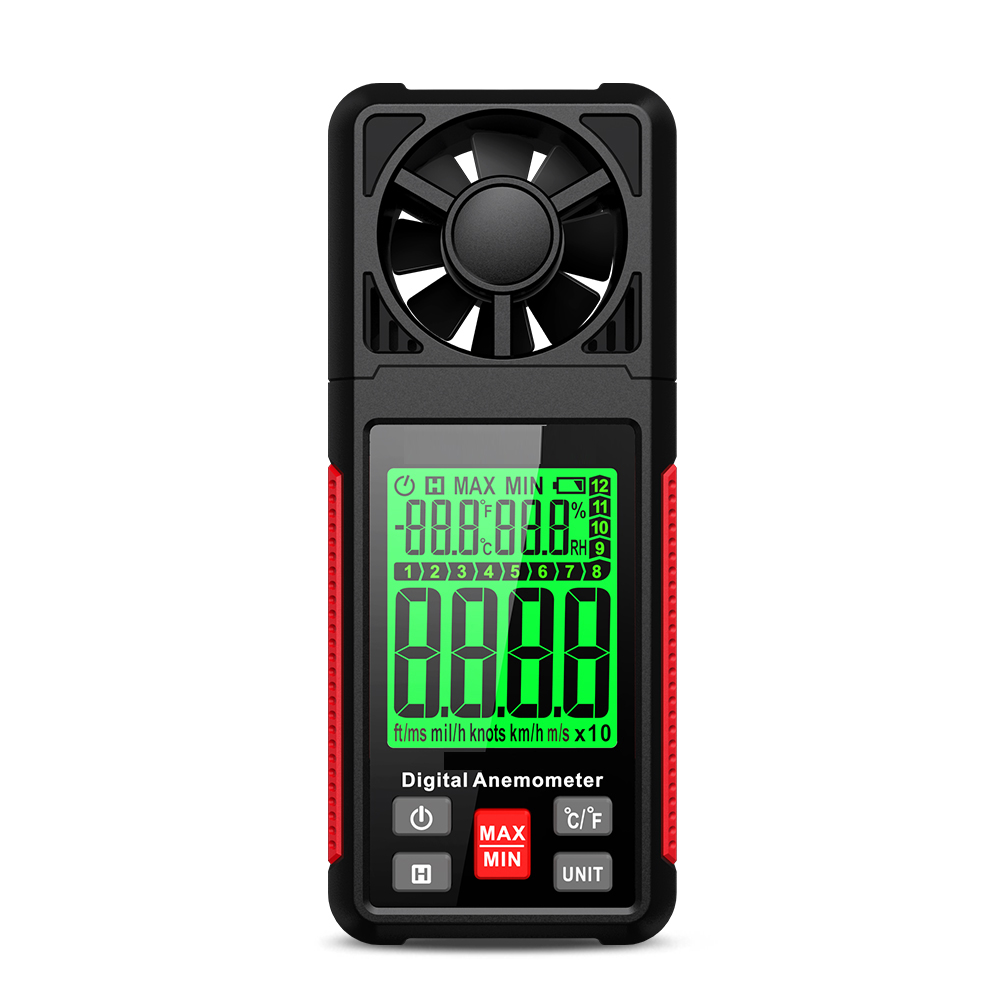 RS605S High Precision Auto Power Measurement Air Velocity Temperature