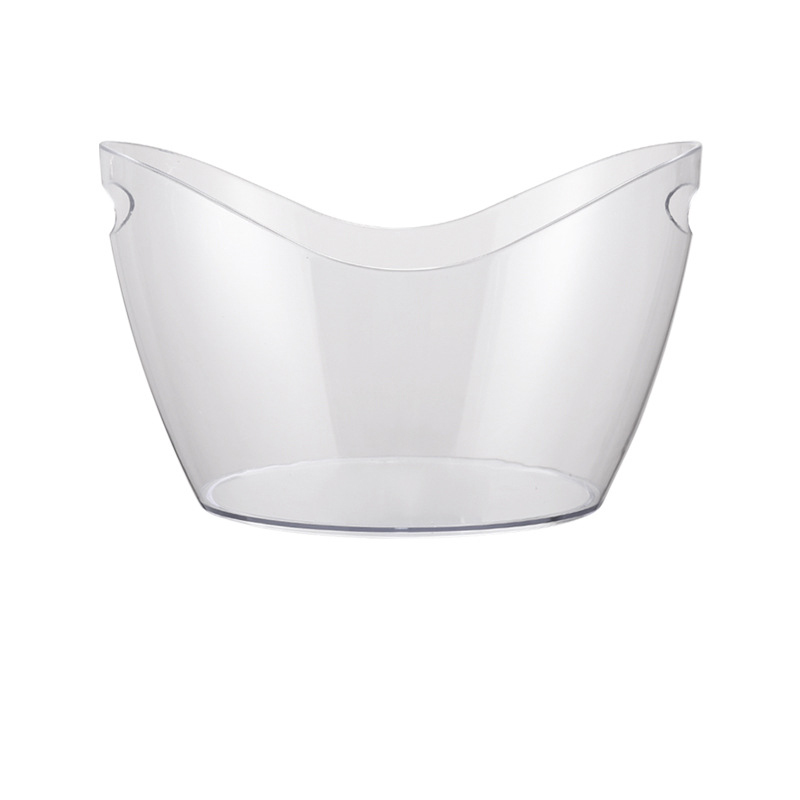 High Quality Large Capacity Eco-friendly Waterproof Acrylic LED Translucent Ice Bucket for Beer Wine Champagne Hot Sale