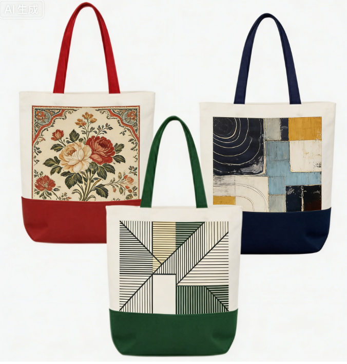 Custom Printed Tote Bag Reusable Eco Friendly Canvas Shopping Handbag Corporate Giveaway Gift